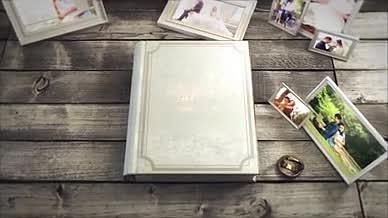 书本创意翻页婚礼相册展示AE模板视频的预览图